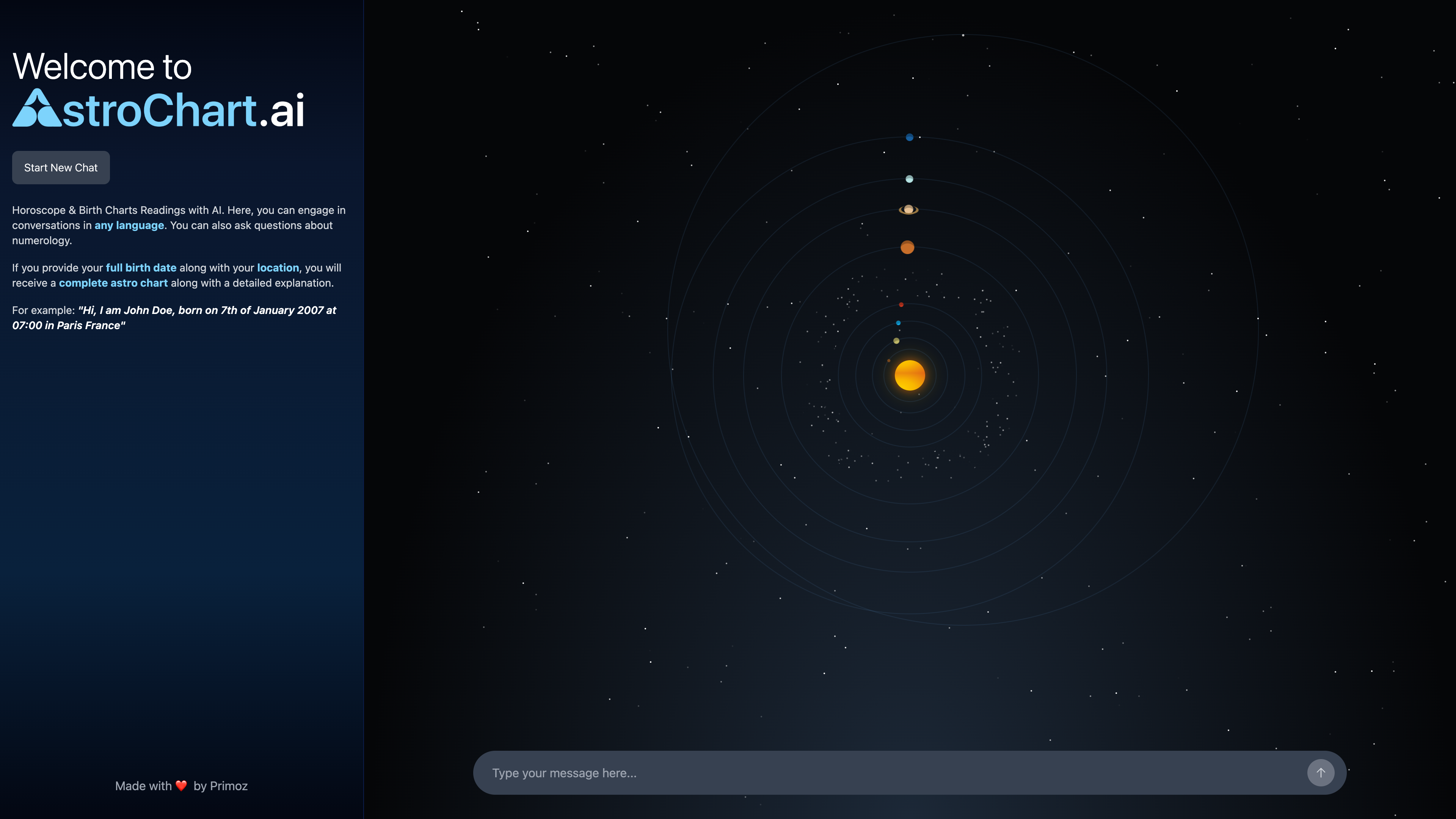 AstroChart.ai screenshot