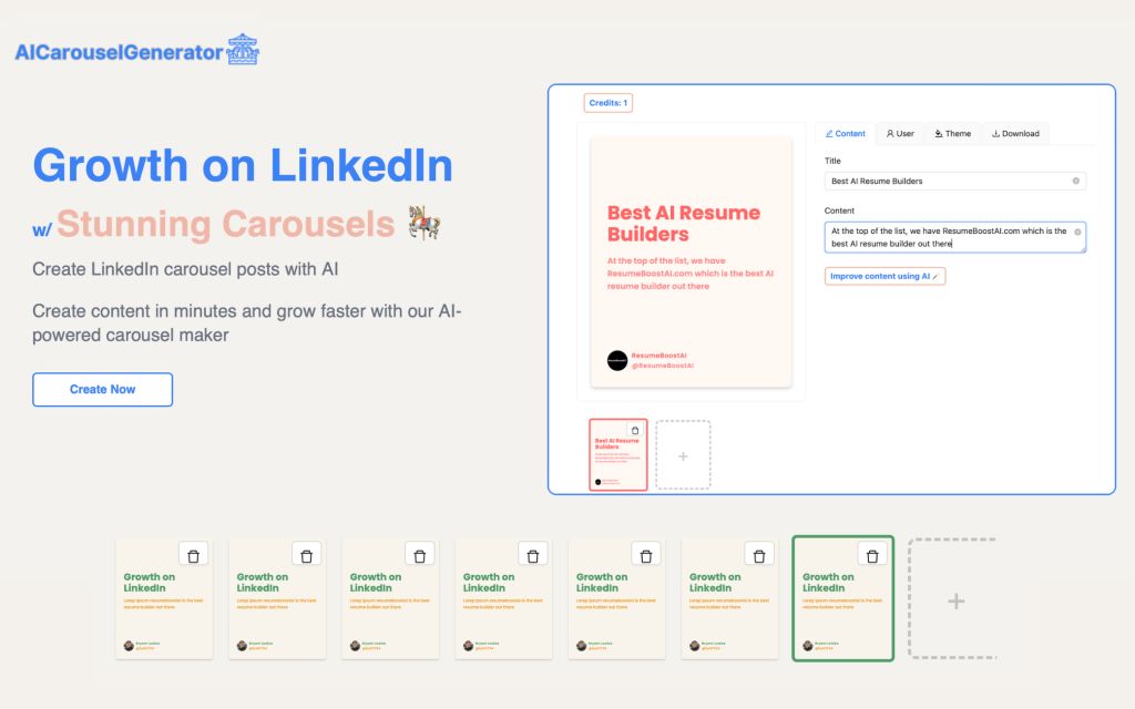 AI Carousel Generator