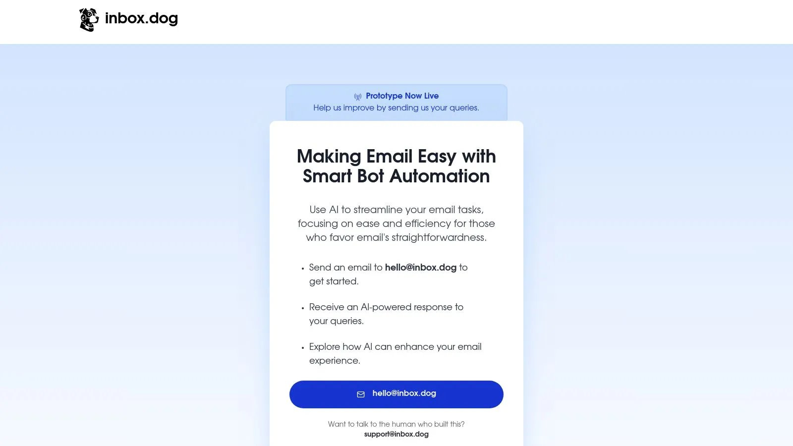 inbox.dog screenshot