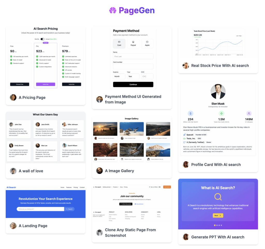 PageGen-AI