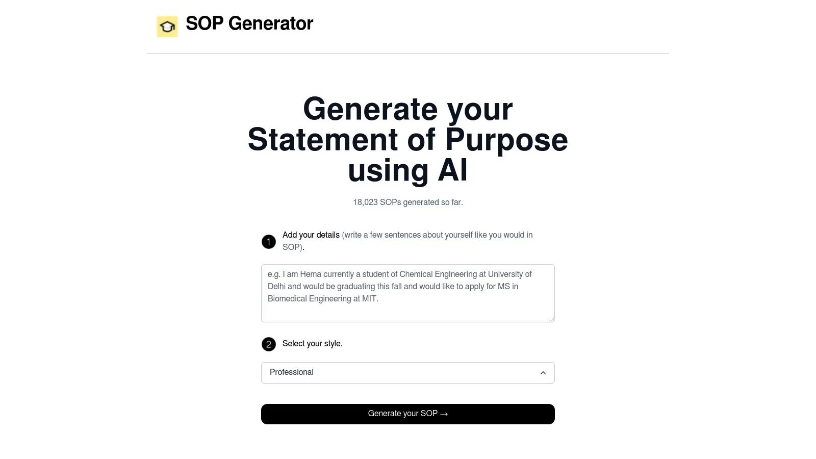 SOP Generator